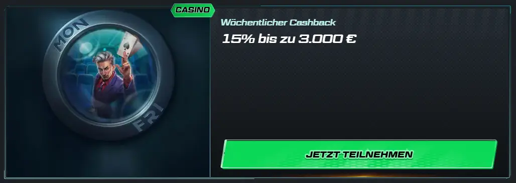 Spinational Casino Cashback